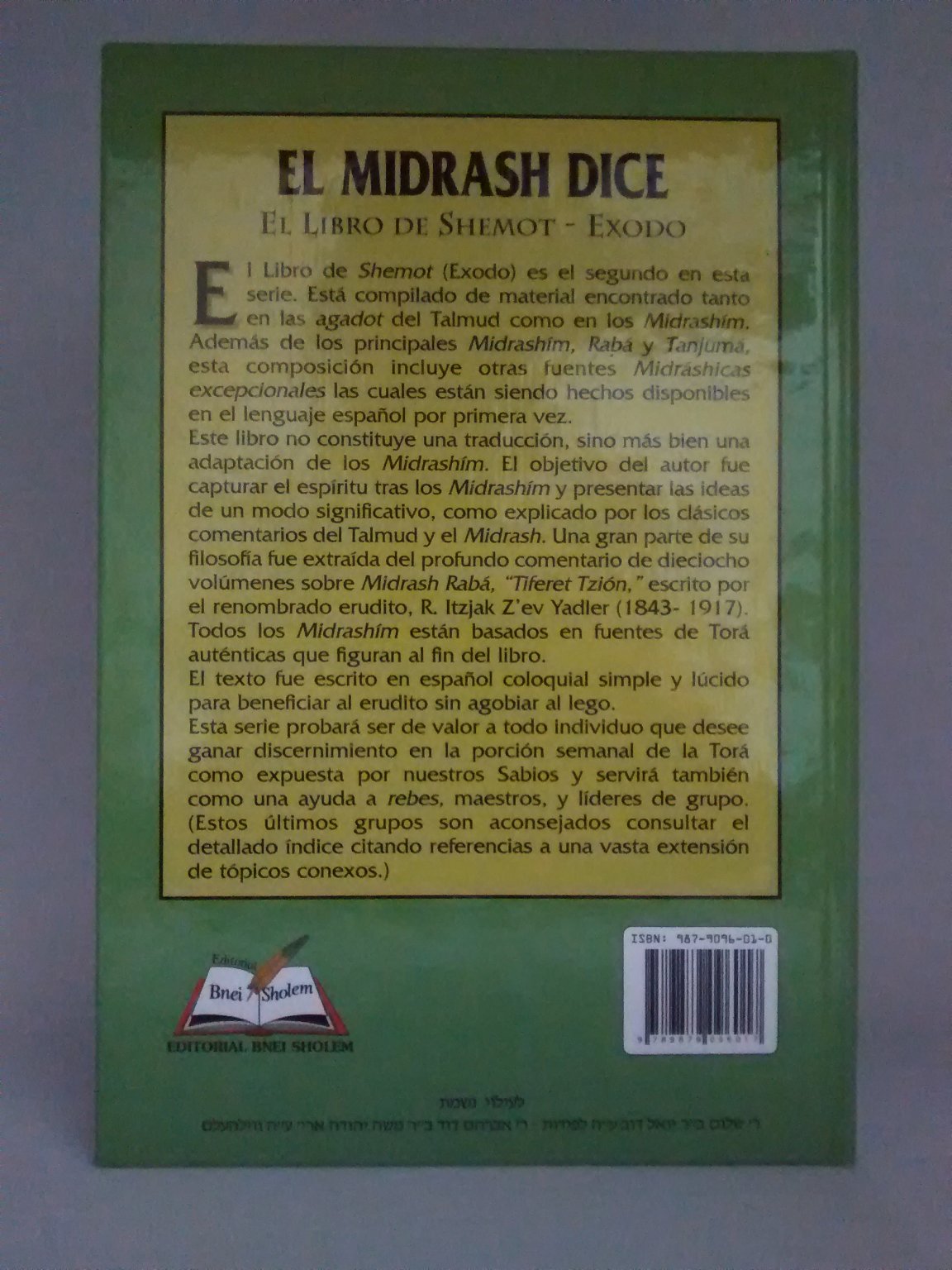 El midrash dice Tomo 2 – Shemot (Exodo) – EtzSimja